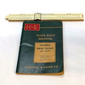 Polyphase Duplex Decitrig Slide Rule & instruction booklet